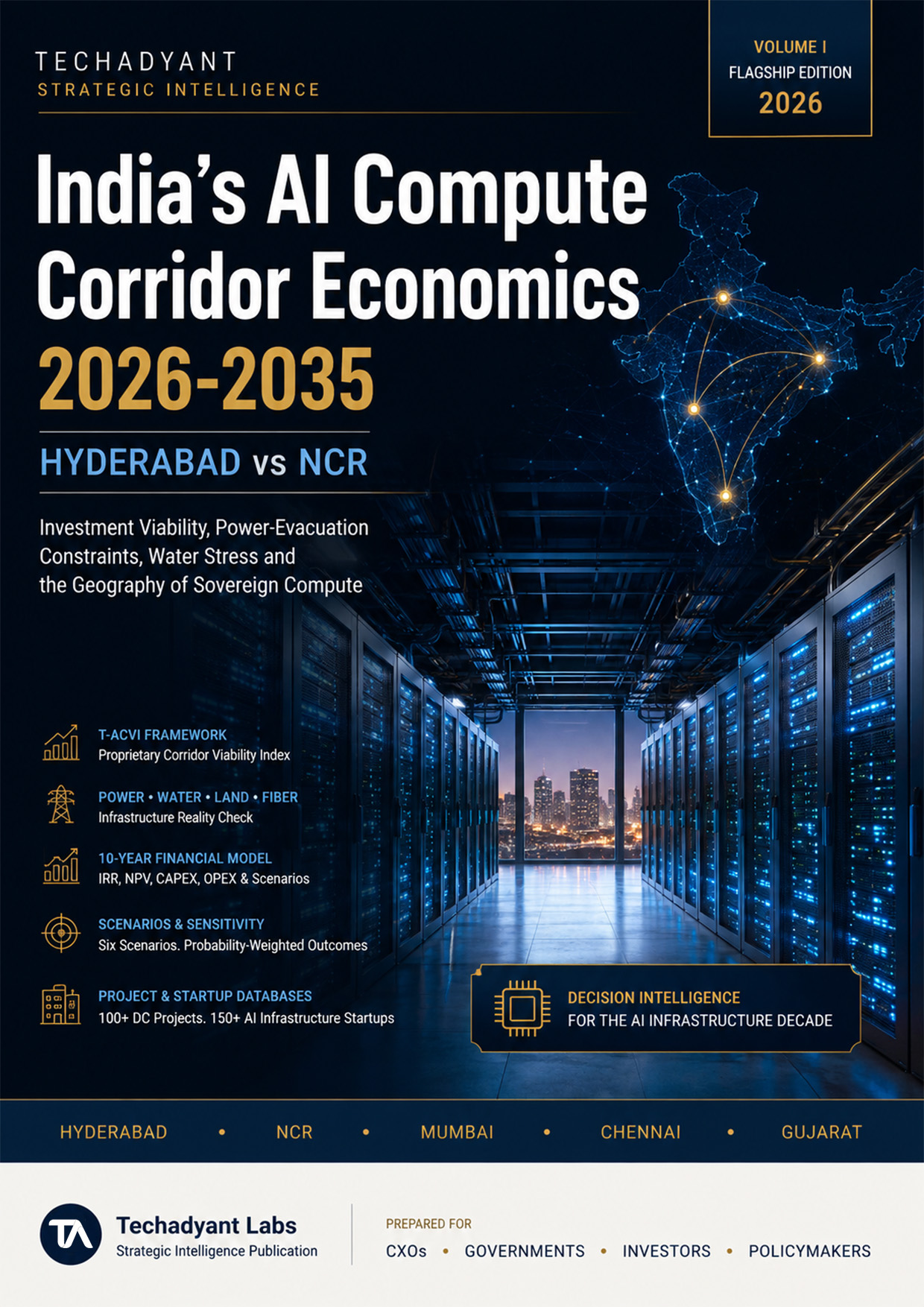 India AI Compute Corridor Economics, 2026–2035 — cover