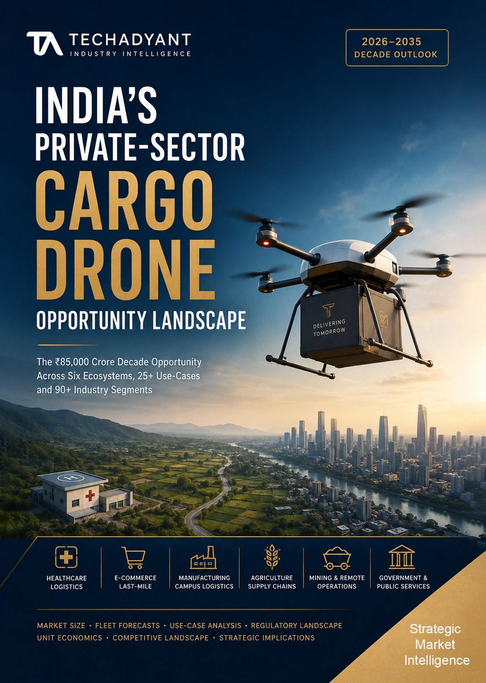 India’s Cargo Drone Demand Intelligence 2026–2035 — cover
